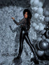 One size, faux leather leggings with insulation - BLACK